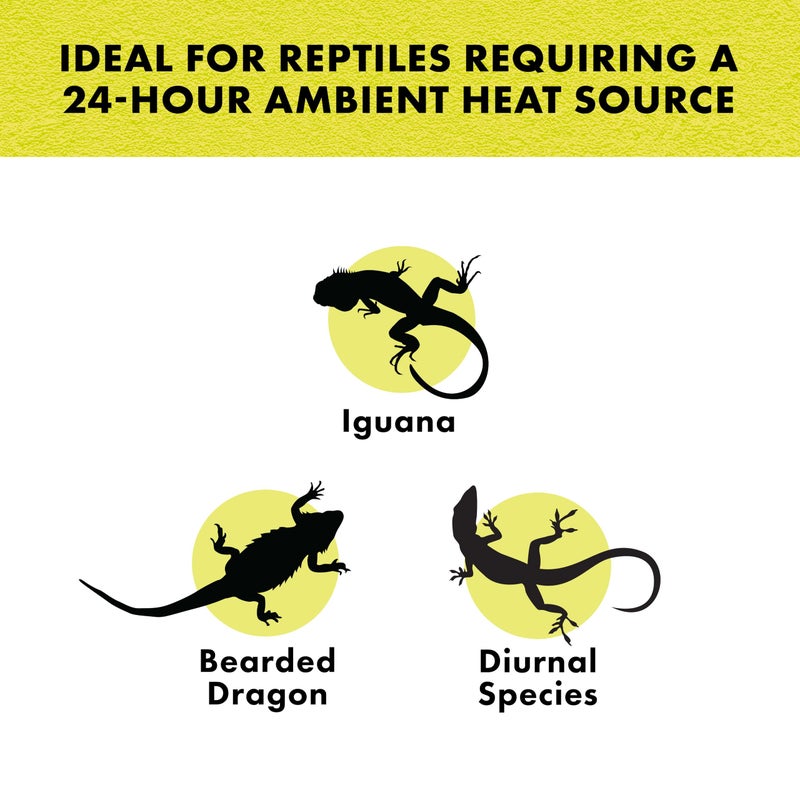 Zilla Reptile Terrarium Incandescent Heat Spot Bulb, Night Red, 150 Watts - Image 3